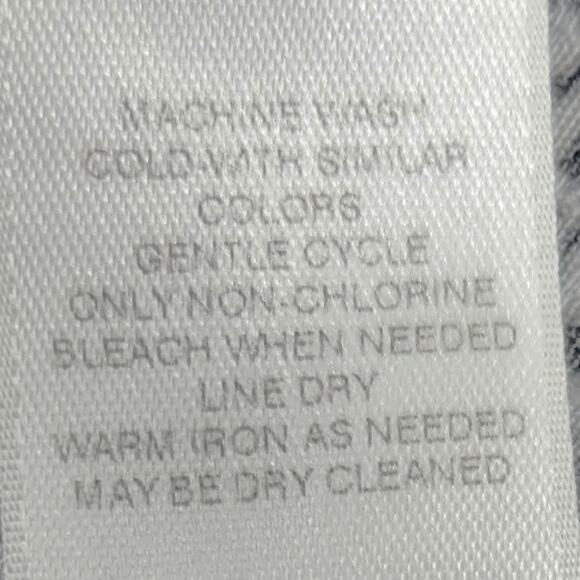 Chico's Button Up Shirt Women's 2, L Long Sleeve Batik Damask Side Slit Tunic - Picture 12 of 12